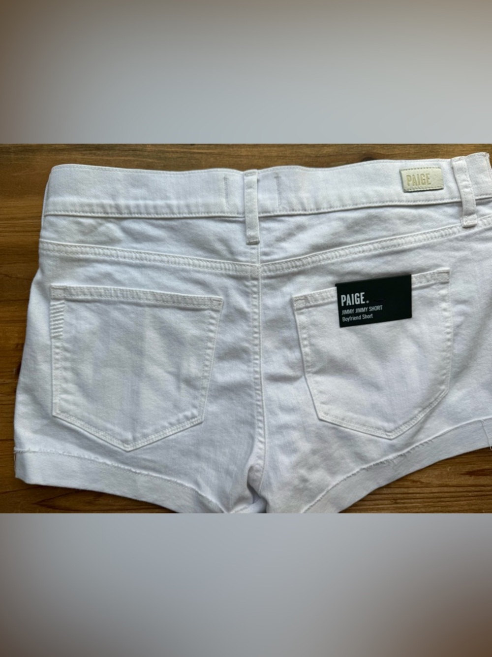 PAIGE Maternity Jimmy Jimmy Short Crisp White - Picture 10 of 12